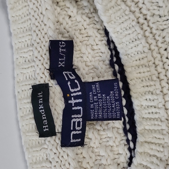 Vintage Nautica Handknit Men's Sweater size XL. - Picture 6 of 16